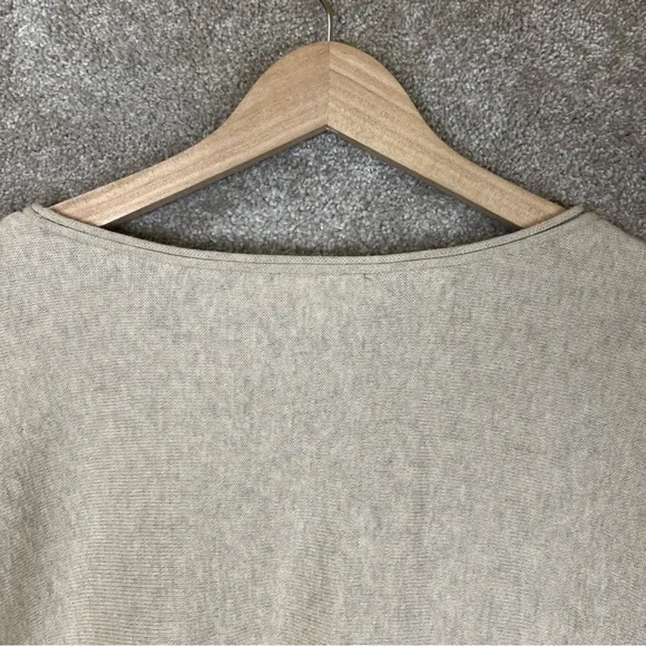 Pure Jill Sweater Womens Medium Petite Beige Kimono Pullover Cotton Blend-4284 - Picture 9 of 11